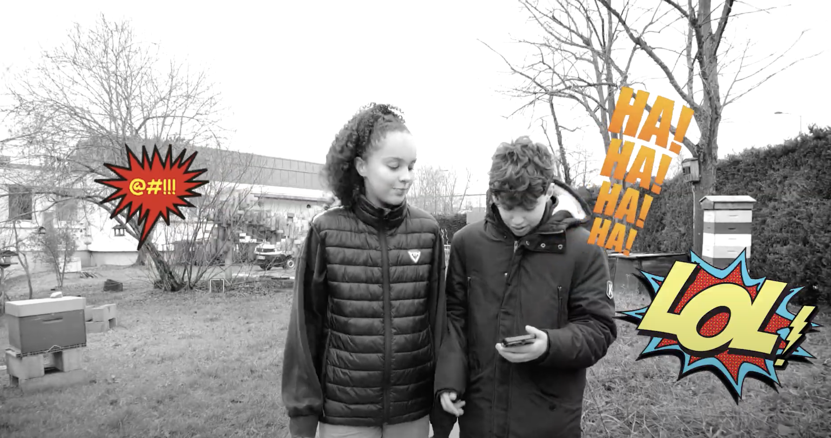 harcelement video screen